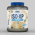 Grey and blue ISO-XP 1.8kg vanilla whey protein isolate tub.