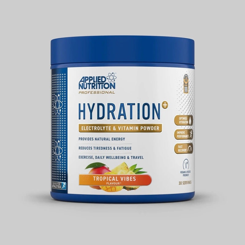 APPLIED NUTRTION HYDRATION+ 240G 30 SERVINGS - Tropical Vibes image