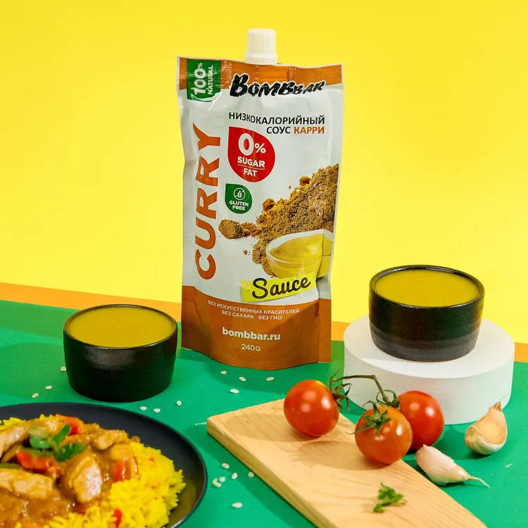 صلصة كاري بومبار قليلة السعرات الحرارية - خالية من السكر والجلوتين، 240 جرام