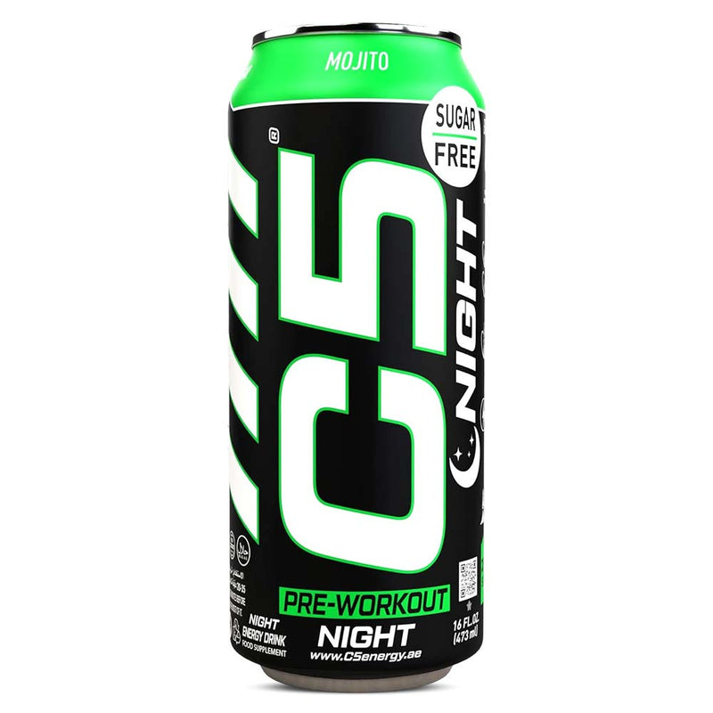 C5 Night Zero Caffeine Pre-Workout Energy Drink