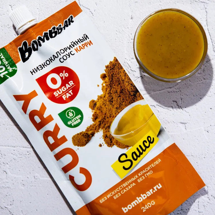 صلصة كاري بومبار قليلة السعرات الحرارية - خالية من السكر والجلوتين، 240 جرام