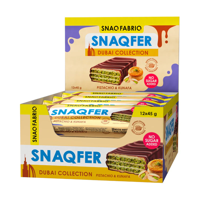 SNAQ FABRIQ - Snaqfer Wafer - Pistachio Kunafa image