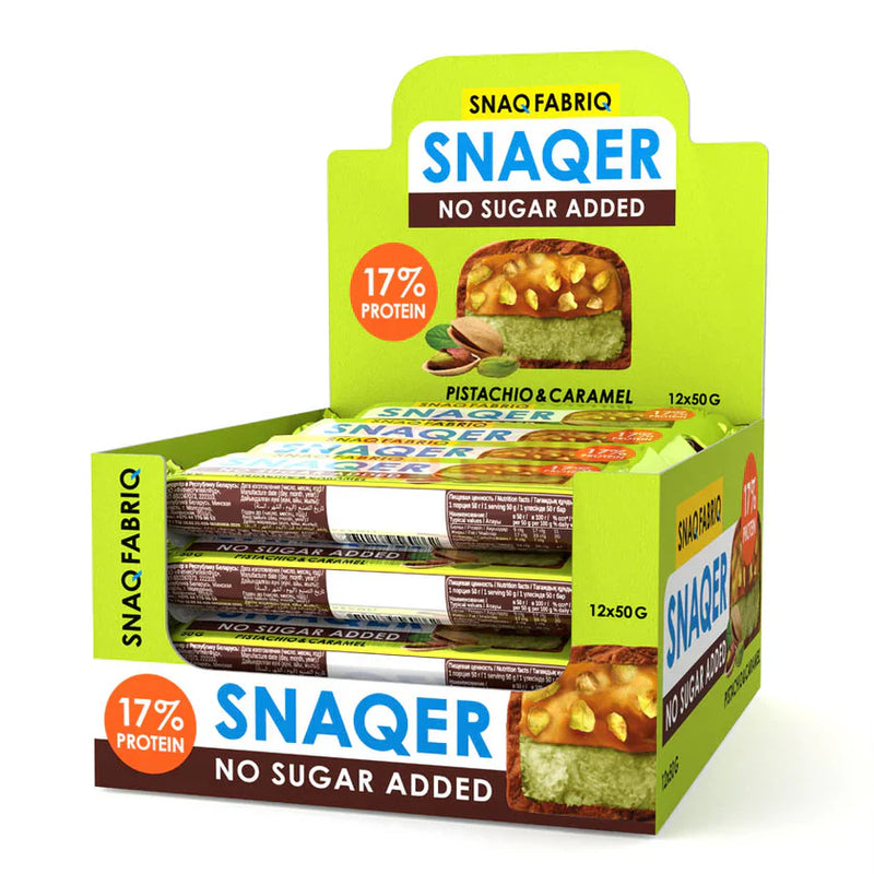 SNAQ FABRIQ - SNAQER Protein Bar - Pistachio & Caramel image