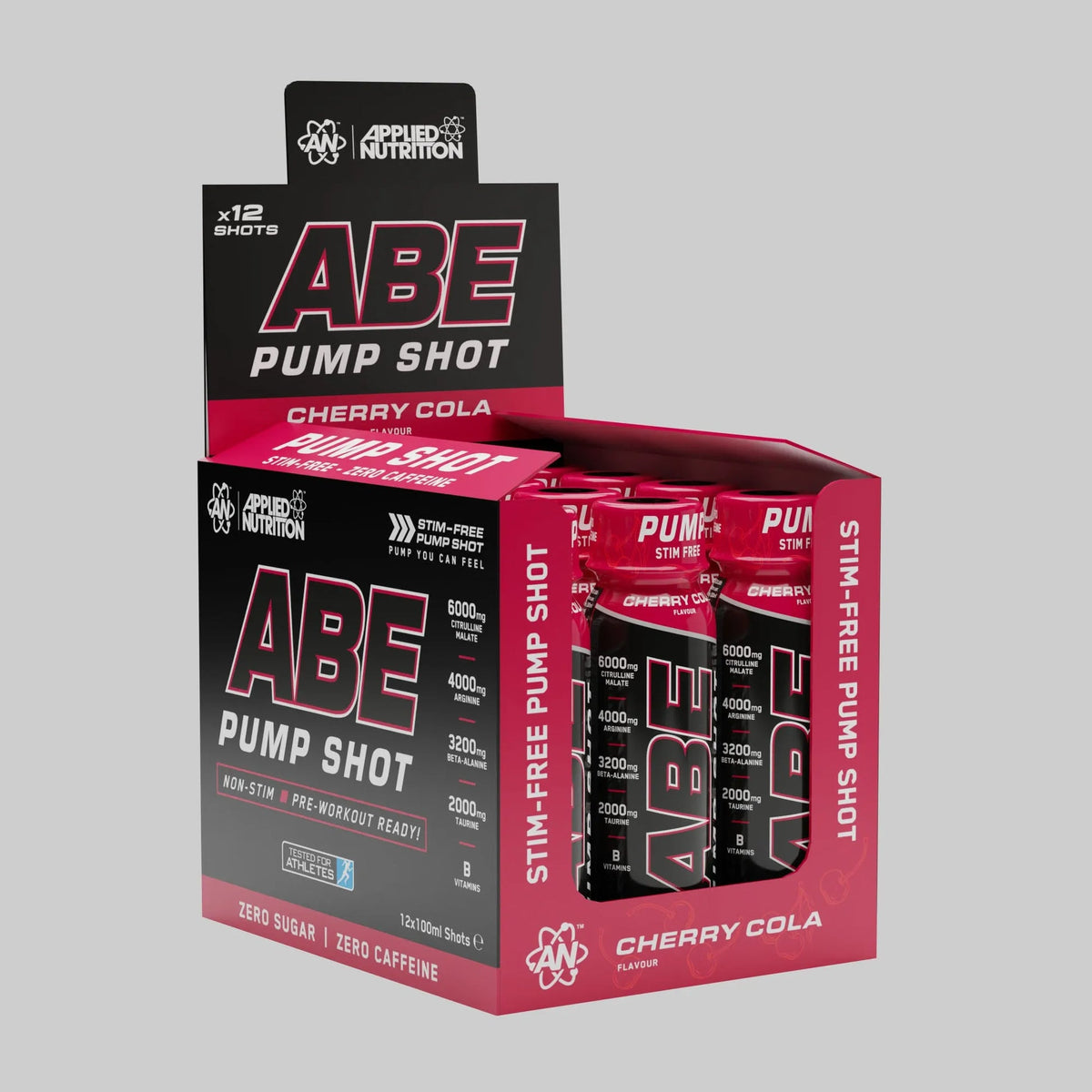 Master Muscles | ABE Pump Pre-Workout Shot - Stim Free | مشروب ABE Pump ما قبل التمرين - خالي من المنبهات | بروتين، مكملات غذائية