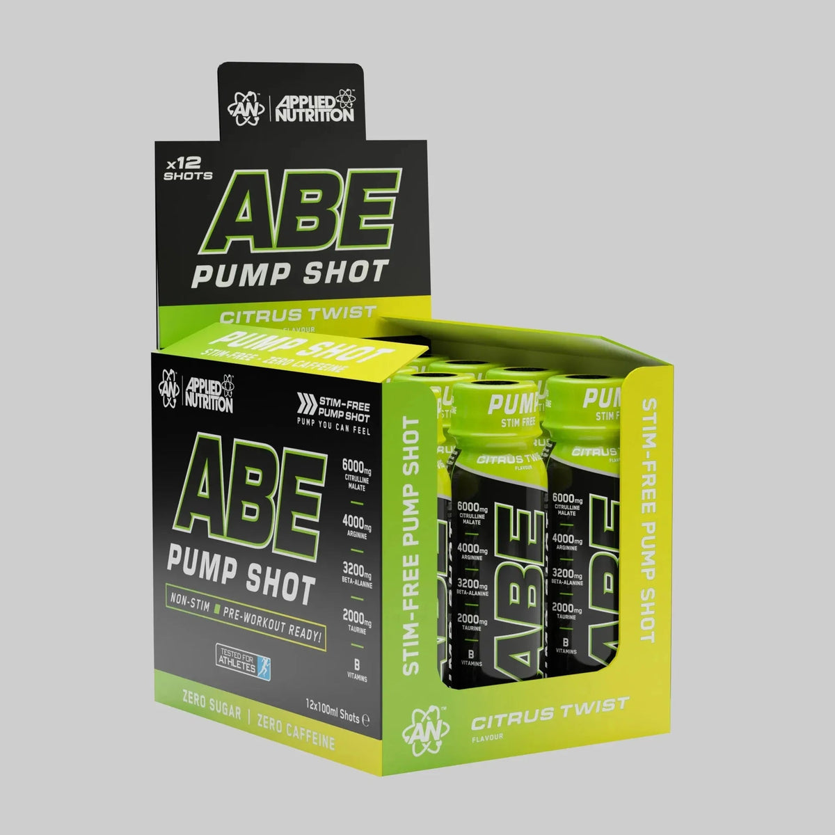 Master Muscles | ABE Pump Pre-Workout Shot - Stim Free | مشروب ABE Pump ما قبل التمرين - خالي من المنبهات | بروتين، مكملات غذائية