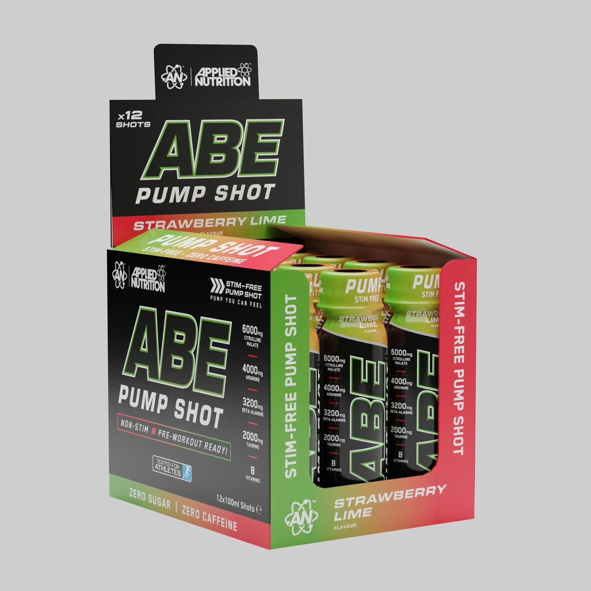 Master Muscles | ABE Pump Pre-Workout Shot - Stim Free | مشروب ABE Pump ما قبل التمرين - خالي من المنبهات | بروتين، مكملات غذائية