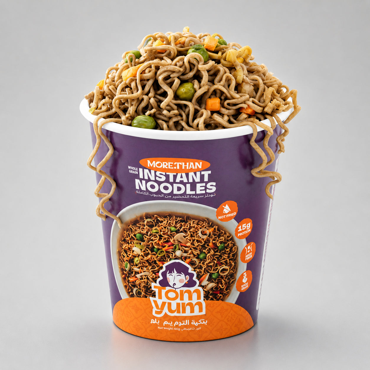Healthy Thai Tom Yum Instant Noodles | 16g Protein | 68g – MASTER
