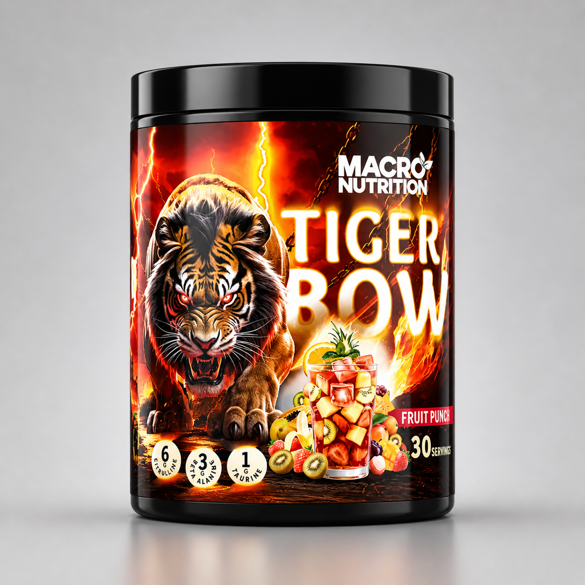 Master Muscles | Tiger Bow Pre-Workout | تايجر بو بري ورك أوت - طاقة وتركيز فائق قبل التمرين | بروتين، مكملات غذائية