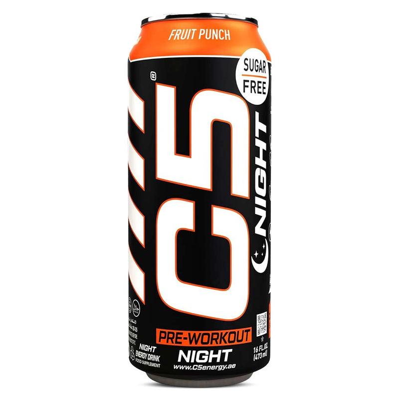 C5 Night Zero Caffeine Pre-Workout Energy Drink