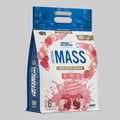 White and blue Applied Nutrition Critical Mass 6kg bag, White Chocolate Raspberry flavor.