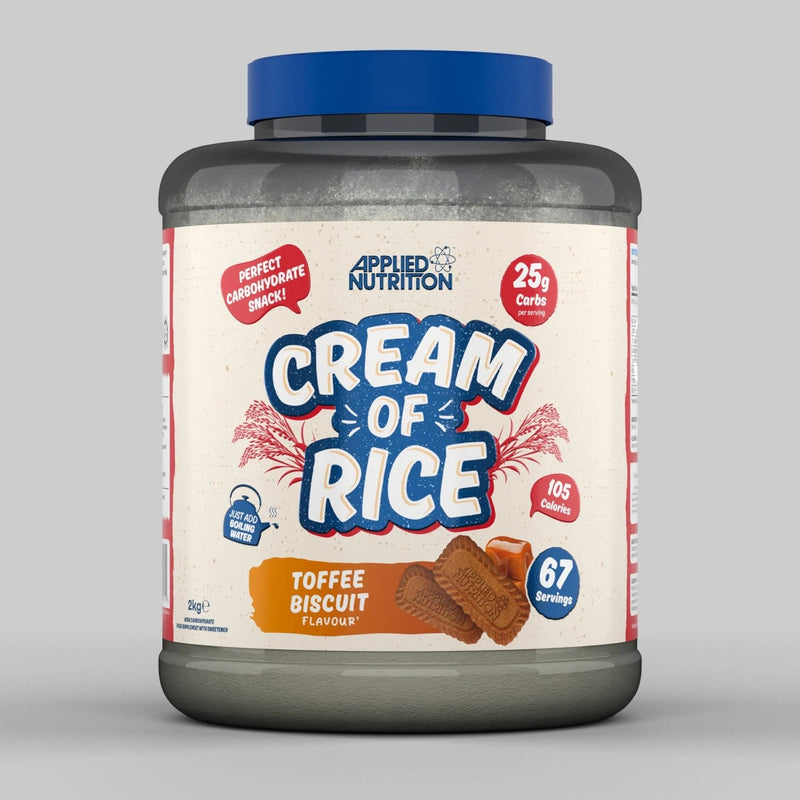 APPLIED NUTRTION CREAM OF RICE 2KG - TOFFEE BISCUIT image