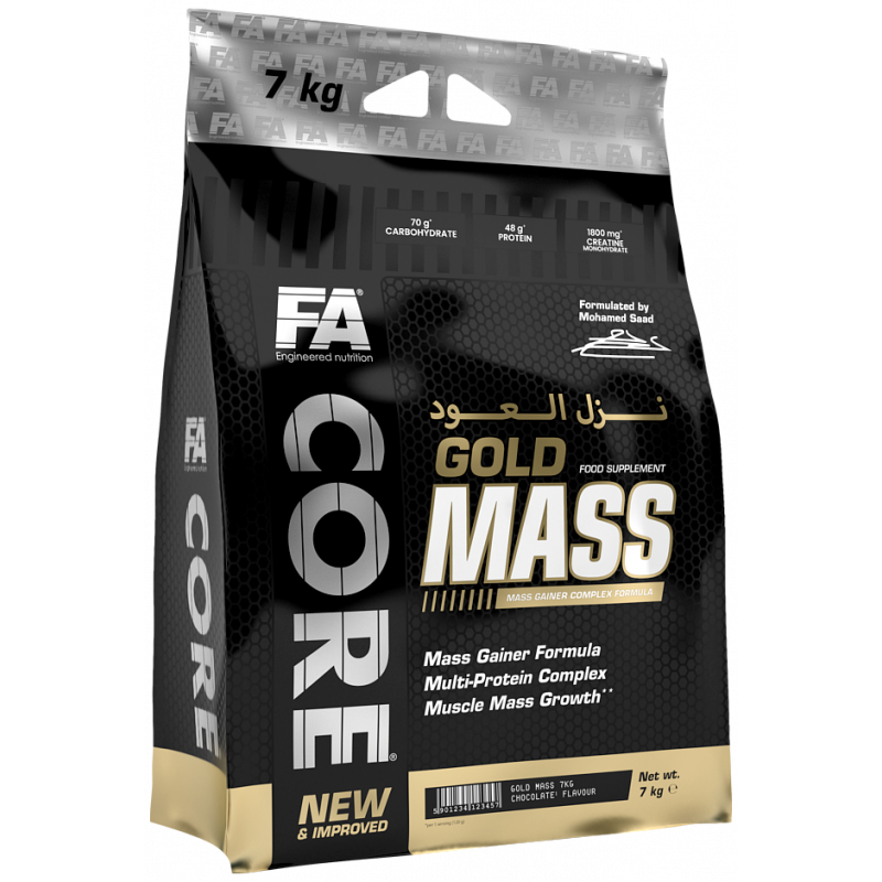 Master Muscles | FA CORE GOLD MASS Gainer - Advanced Muscle Building Support | FA CORE GOLD ماس جينر - دعم متقدم لبناء العضلات | بروتين، مكملات غذائية
