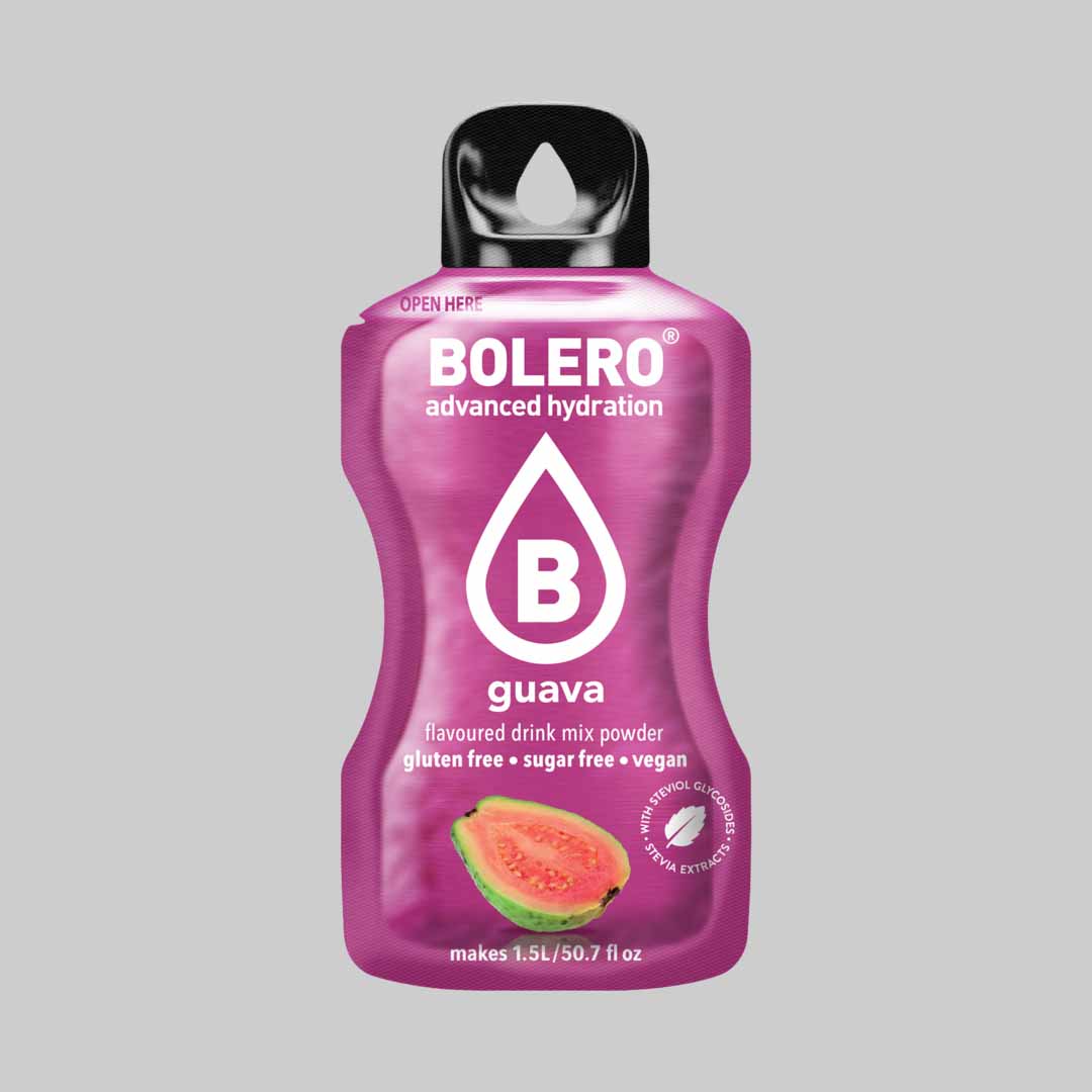 Master Muscles | Sugar-Free Hydration Drink Powder (9g) | BOLERO® 1 Piece / Guava | بودرة المشروب المنعش خالية السكر (9 جم) | بوليرو 1 Piece / Guava | بروتين، مكملات غذائية
