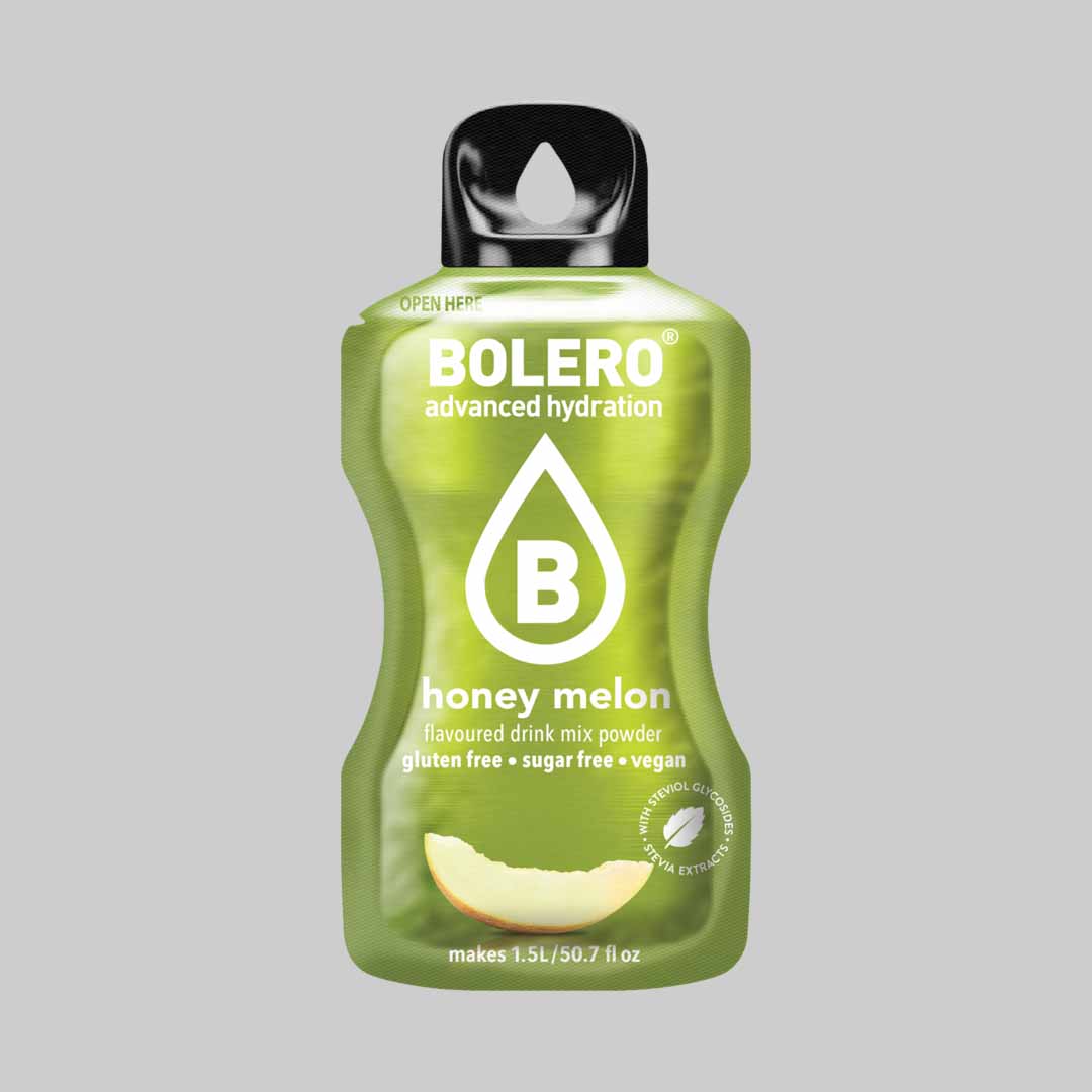 Master Muscles | Sugar-Free Hydration Drink Powder (9g) | BOLERO® 1 Piece / Honey Melon | بودرة المشروب المنعش خالية السكر (9 جم) | بوليرو 1 Piece / Honey Melon | بروتين، مكملات غذائية
