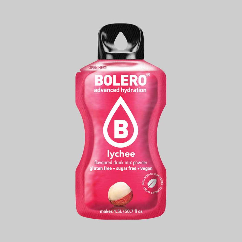 Master Muscles | Sugar-Free Hydration Drink Powder (9g) | BOLERO® 1 Piece / Lychee | بودرة المشروب المنعش خالية السكر (9 جم) | بوليرو 1 Piece / Lychee | بروتين، مكملات غذائية
