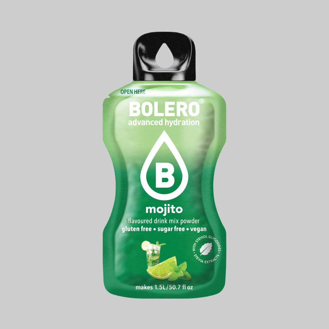 Master Muscles | Sugar-Free Hydration Drink Powder (9g) | BOLERO® 1 Piece / MOJITO | بودرة المشروب المنعش خالية السكر (9 جم) | بوليرو 1 Piece / MOJITO | بروتين، مكملات غذائية