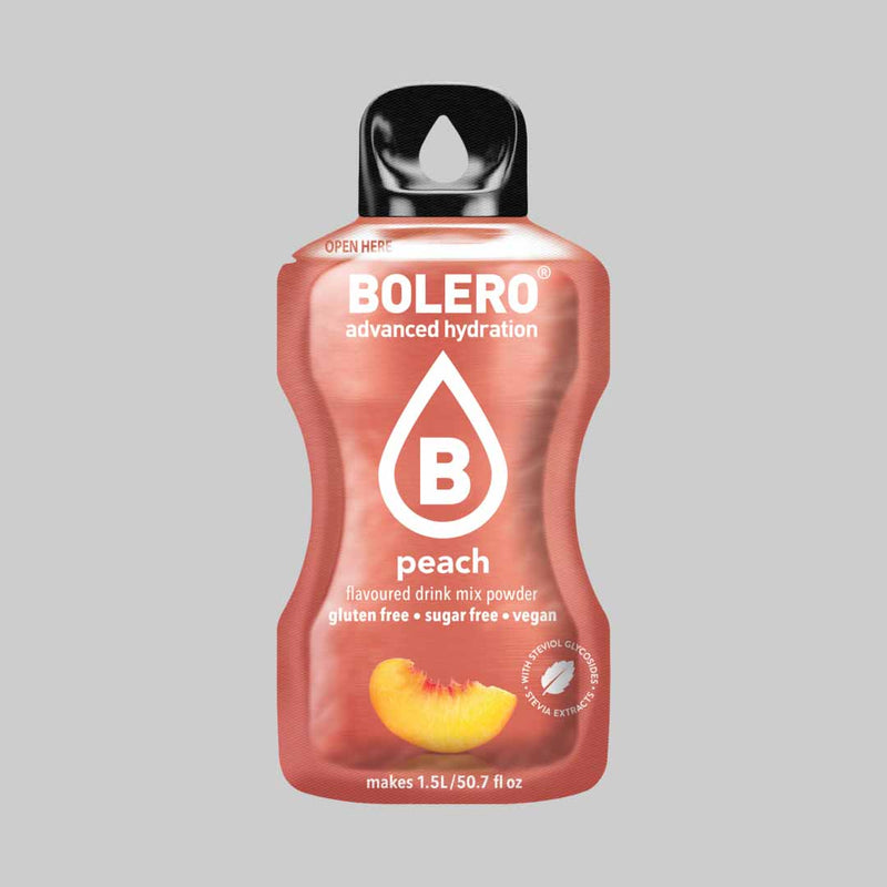 Master Muscles | Sugar-Free Hydration Drink Powder (9g) | BOLERO® 1 Piece / Peach | بودرة المشروب المنعش خالية السكر (9 جم) | بوليرو 1 Piece / Peach | بروتين، مكملات غذائية