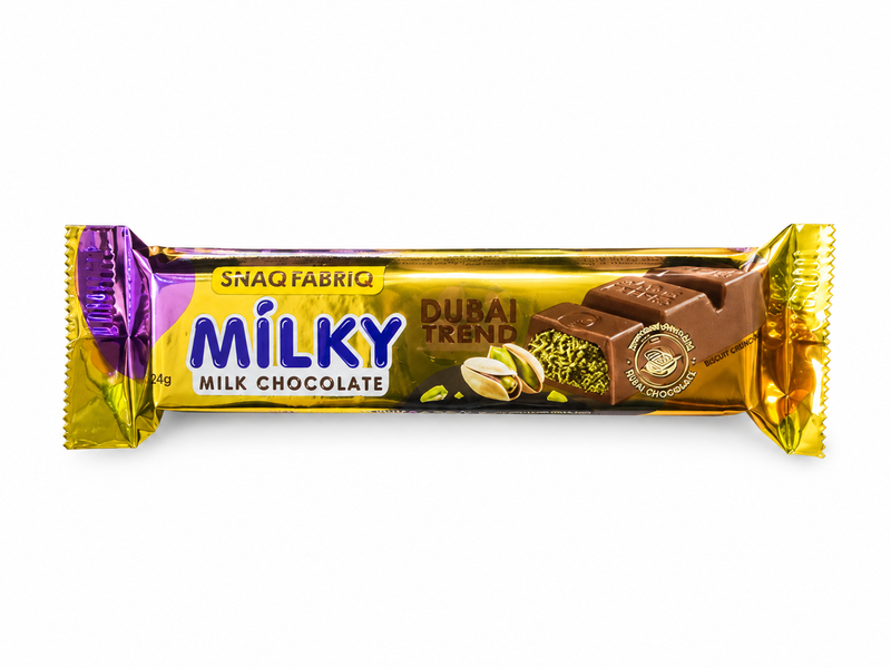 Master Muscles | SNAQ FABRIQ - Milky Chocolate Bar 34g | سناك فابريك - لوح شوكولاتة بالحليب ٣٤ غرام | بروتين، مكملات غذائية
