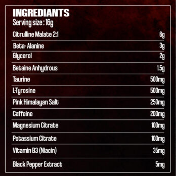 MACRO NUTRITION MACRO PRE-WORKOUT